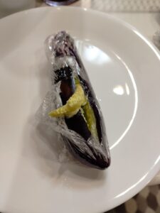 レンジで破裂した茄子