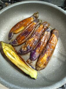 良い焼き具合の茄子