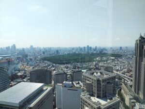 都庁展望室からの眺め（南側）